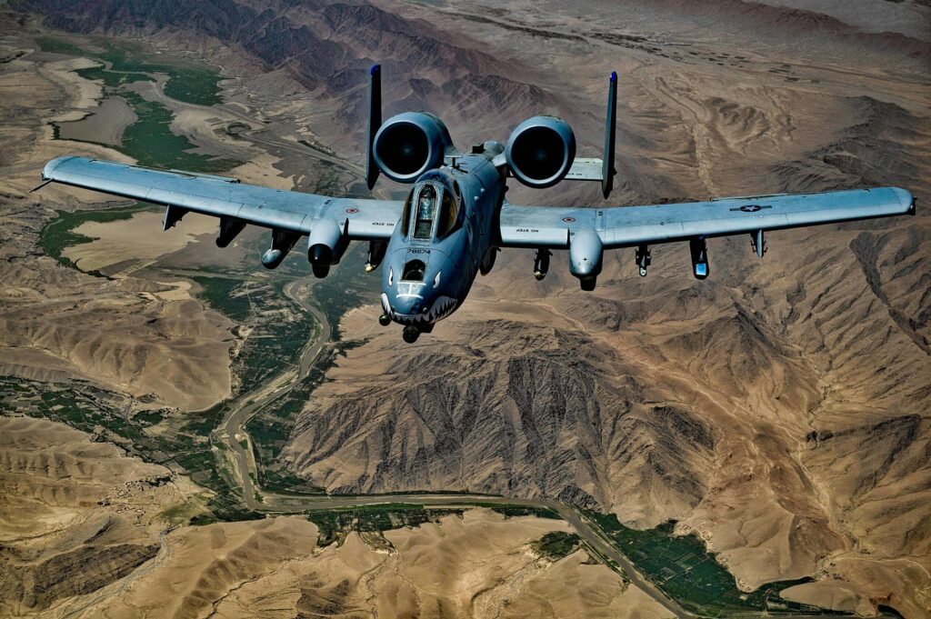 A-10 Warthog flying