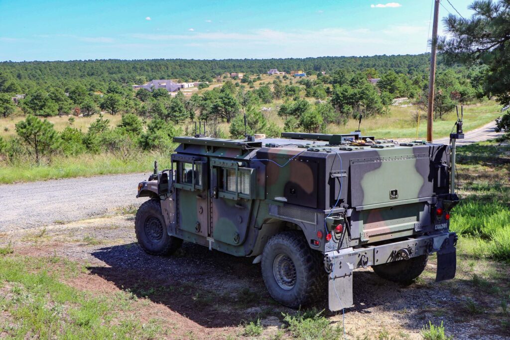 Military vehicle at NETMODX exercise