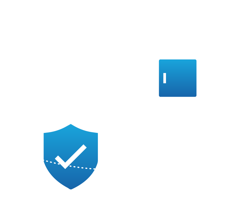 Microchip connected to a shield