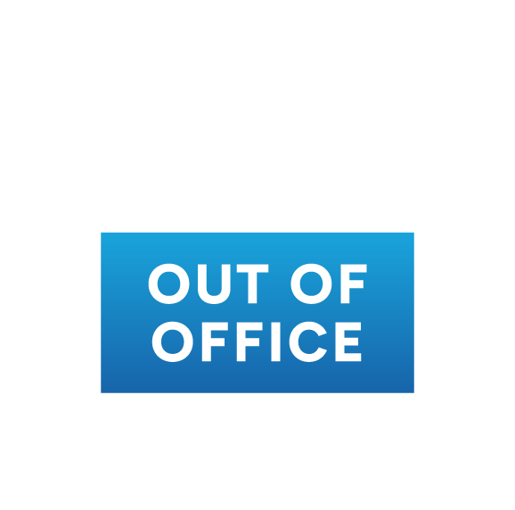 out of office sign